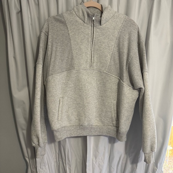 Blencot Gray Quarter Zip Sweatshirt Small - Picture 3 of 8